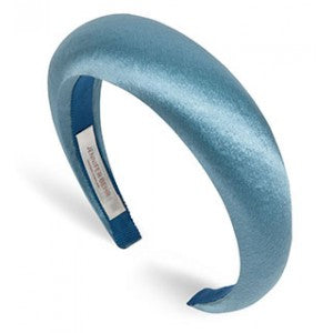 Tori Hammered Silk | Headband in Blue