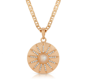 
            
                Load image into Gallery viewer, Stargazer Gold | Necklace in Moonstone
            
        