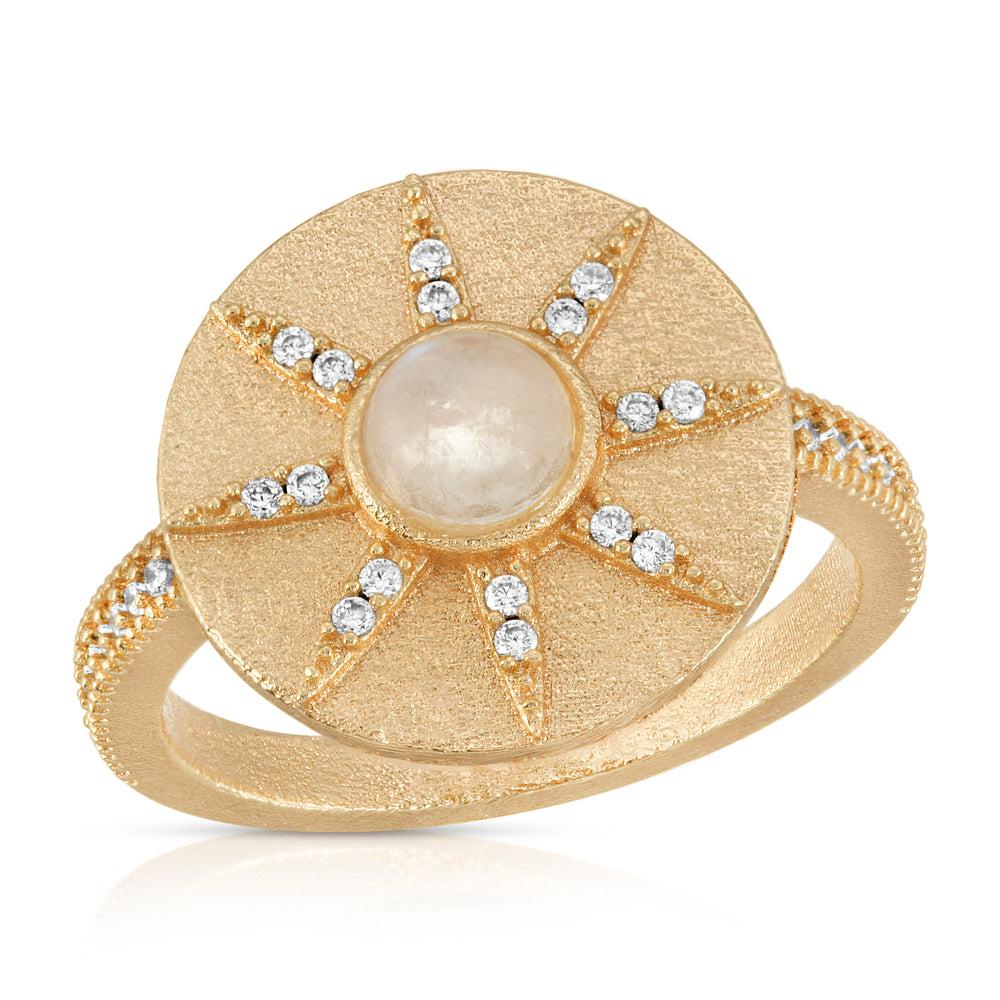 
            
                Load image into Gallery viewer, Stargazer Gold | Ring in Moonstone
            
        